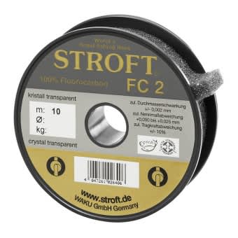Schnur STROFT FC2 Fluorocarbon 10m Vorfach 1,100mm 62kg