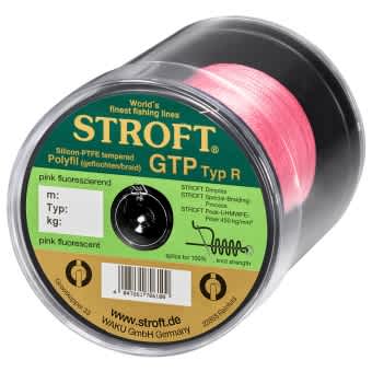 STROFT GTP Typ R Geflochtene Angelschnur 600m pink fluor R4-0,220mm-9kg