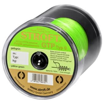 STROFT GTP Type S Braided Fishing Line 400m Yellow Green S04-0,090mm-3,5kg