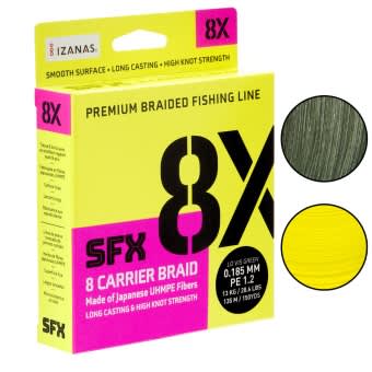 Sufix SFX 8X Carrier Braided Fishing Line 135m 