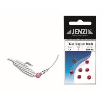 Jenzi Tasty Gums Tungsten Beads slotted Pink | 3,5mm