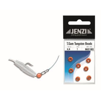 Jenzi Tasty Gums Tungsten Beads round Orange | 3,3mm 0,21g