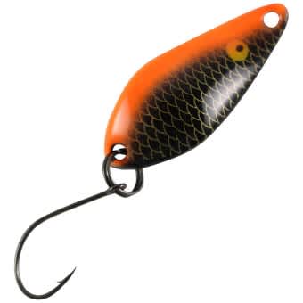 Trout Bait Blinker Micro Atom 54 Black Orange Fish UV 3,2g