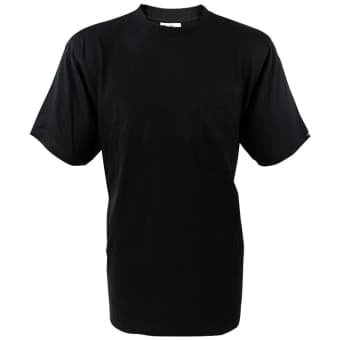 Zalt T-Shirt with Breast Pocket and Logo Black 