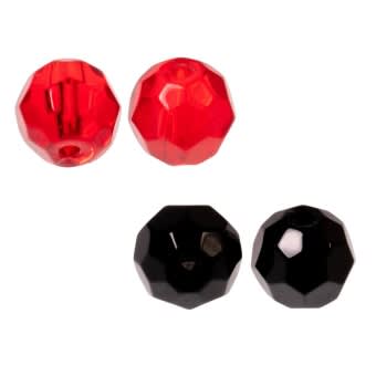 Zeck Faceted Glass Beads 