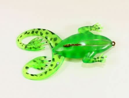 Jenzi Jack&#039;s Rubber Froggy Frog green black 