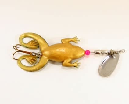 Jenzi Jack's Rubber Froggy Spin Frosch gold-schwarz  