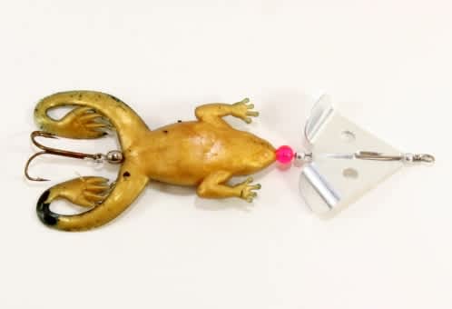 Jenzi Jack's Rubber Froggy Buzzer-Bar Frosch gold-schwarz  