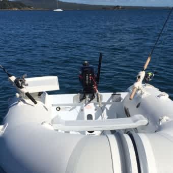 Railblaza Ribport mit Sternhalterung für Schlauchboote  weiß selbstklebend