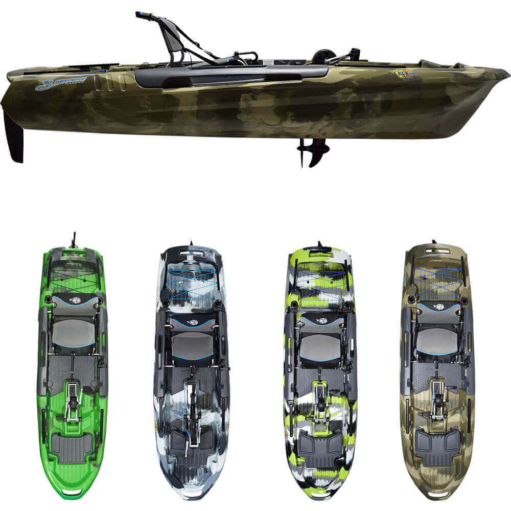 3 Waters Kayaks Big Fish 108 Pedal Angelkajak im Köder Laden kaufen