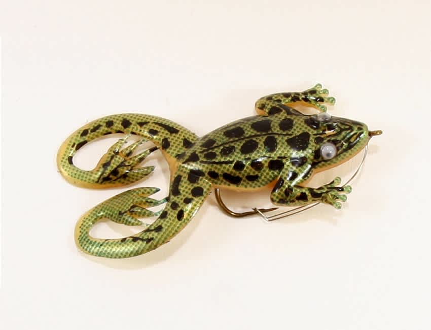 Jenzi Jack's Rubber Froggy Frosch gold-schwarz 8 cm  Zander Hechte Forellen 