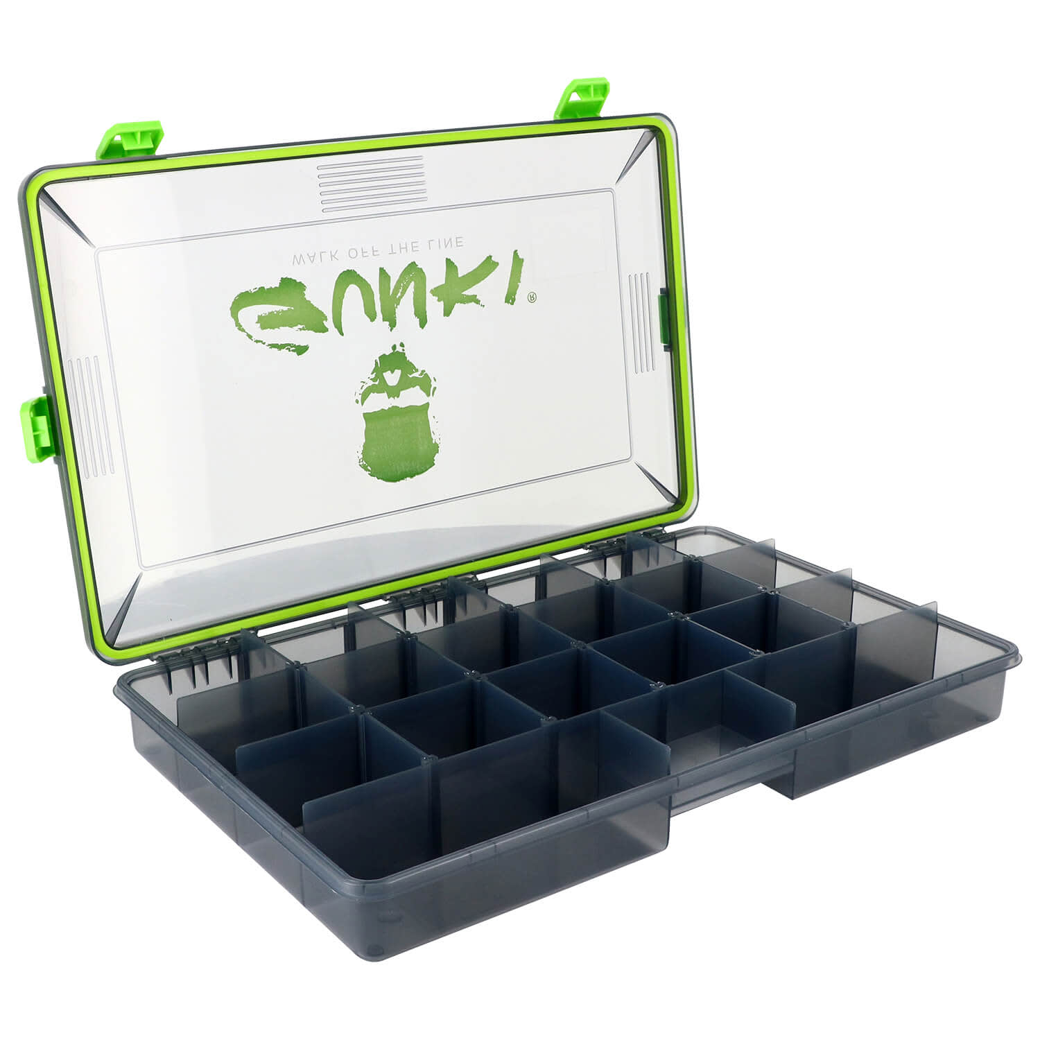 Qii lu Anti-Druck-Behälter Box wasserdichte Kunststoffbox Stoßfeste Trockenlagerbox mit 2 U-förmigen Schnallen zum Angeln Camping Wandern Tauchen Schnorcheln Lagerbehälter 