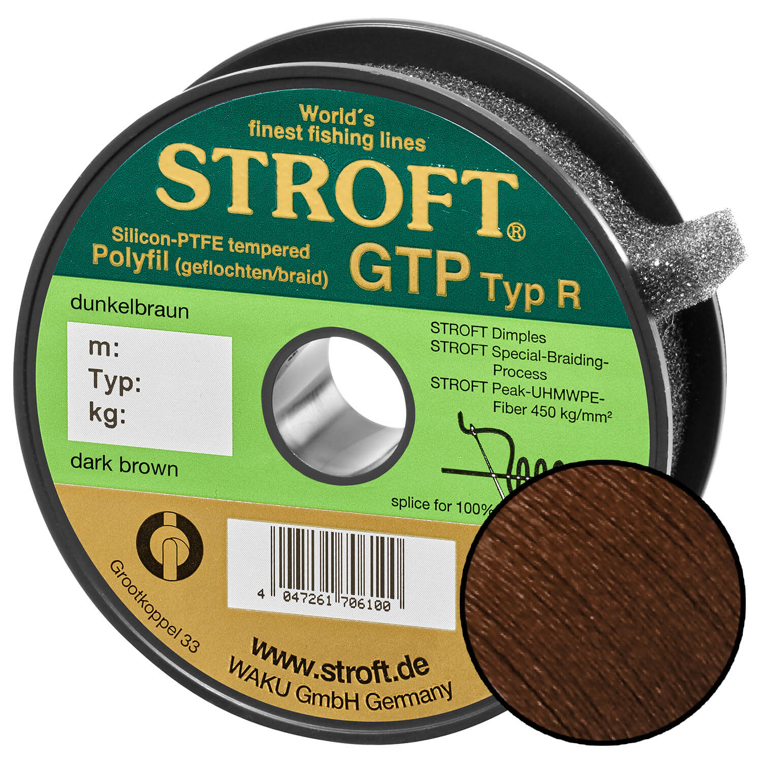 STROFT GTP Type R Braided Fishing Line 200m darkbrown buy by