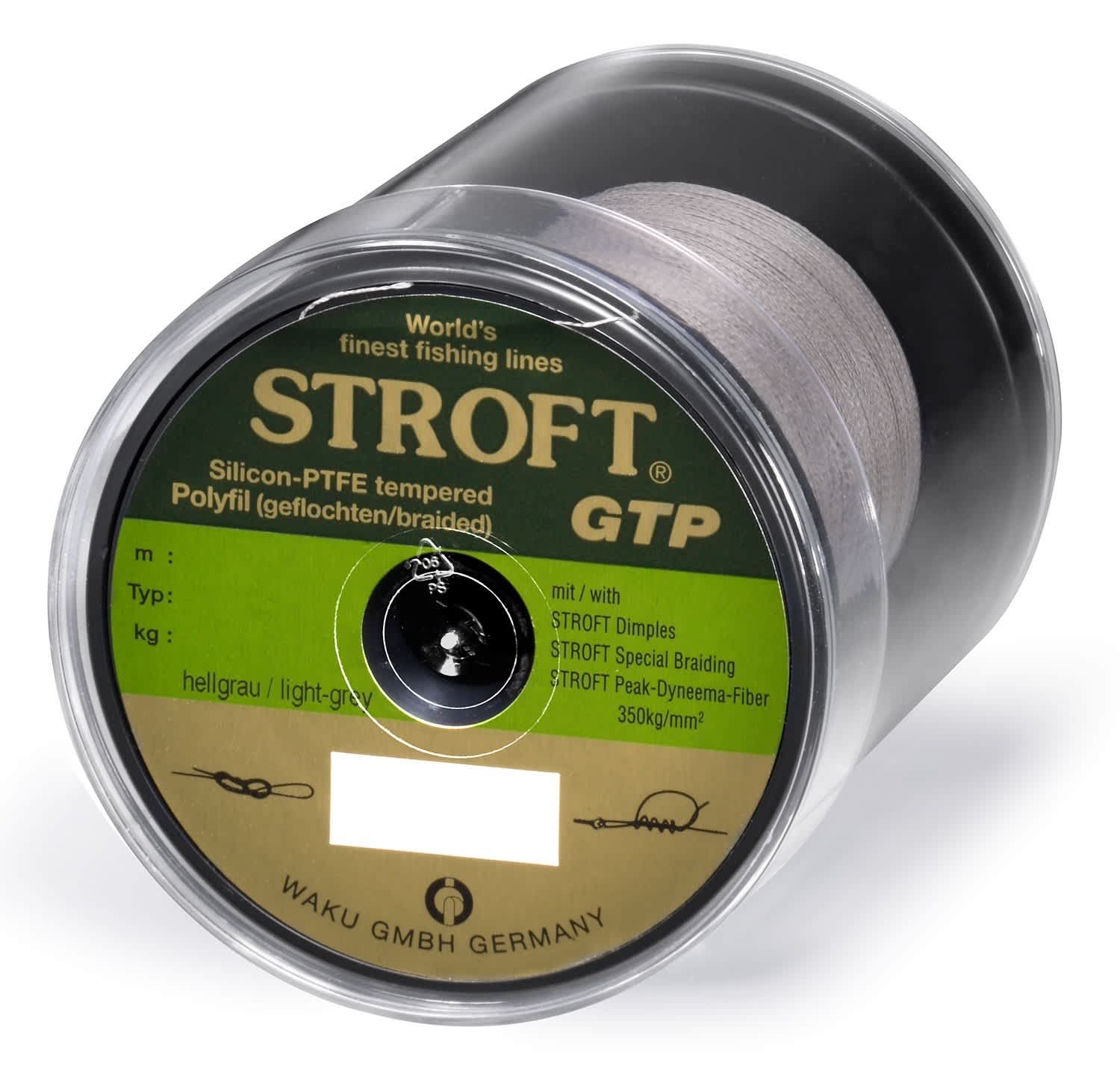 Schnur STROFT GTP Typ R Geflochtene 50m gelb R1-0.150mm-4.5kg 