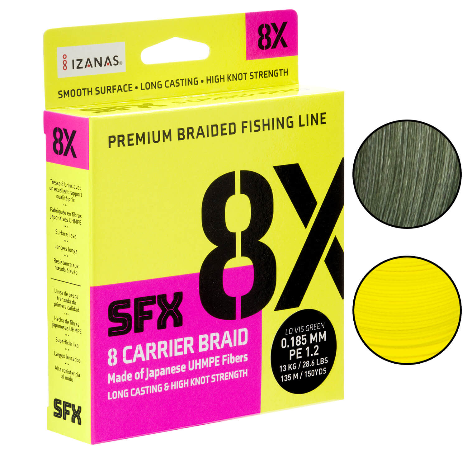 Sufix SFX 8X Carrier Braided Fishing Line 135m buy by Koeder Laden