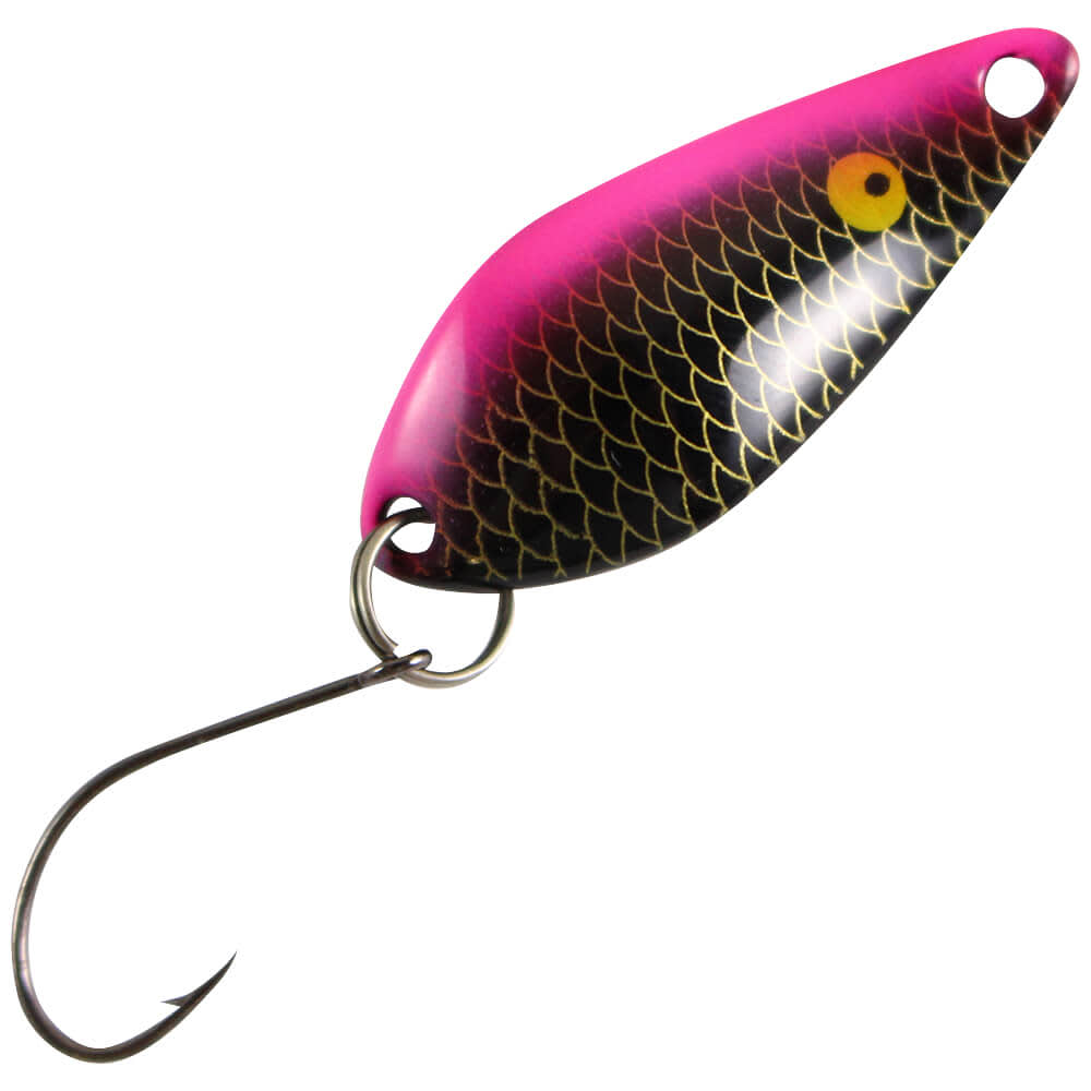 Trout Bait Spoon Micro Atom 53 Black Pink Fish UV buy by Koeder Laden